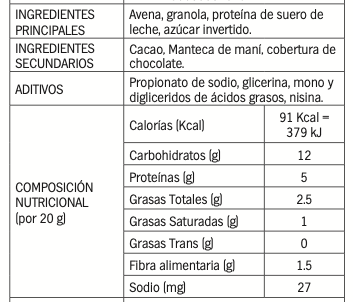 SUPERBAR AVENA Y CHOCOLATE