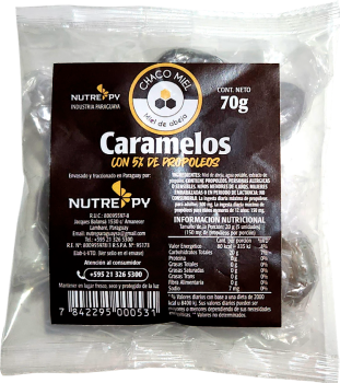CARAMELOS CON 5% DE PROPOLEO