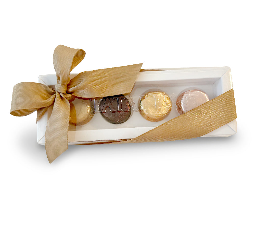 TATAKUA ALFAJORES CAJA DE REGALO DORADO