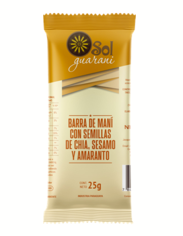 SOL GUARANÍ BARRITA DE MANÍ CON SEMILLAS
