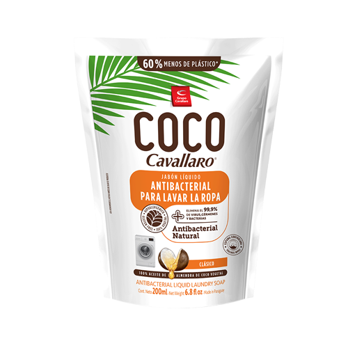 JABON LIQUIDO PARA ROPA COCO CAVALLARO 200ML