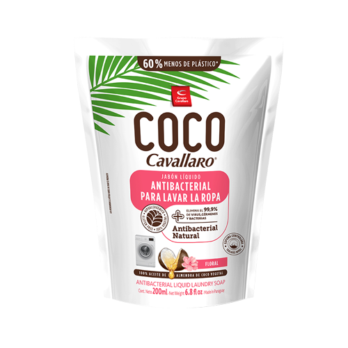 JABON LIQUIDO PARA ROPA COCO CAVALLARO 200ML